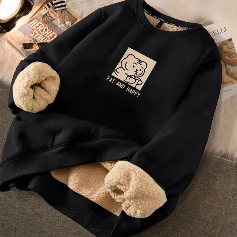 Fashion Thickened Printed Sweater For Women - Bellarte Enchanté Fashion Thickened Printed Sweater For Women
